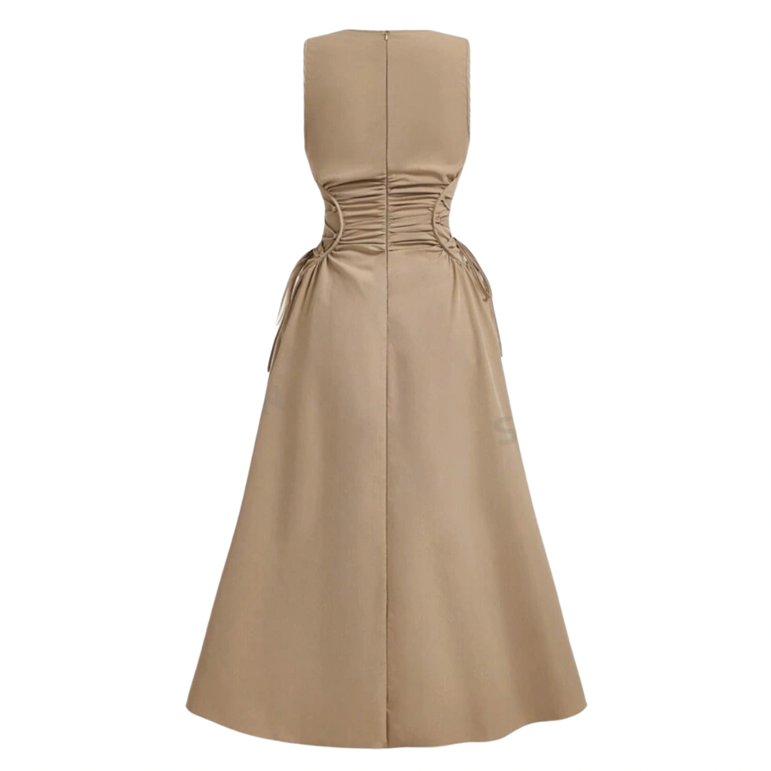 Lateral Cross Maxi Dress