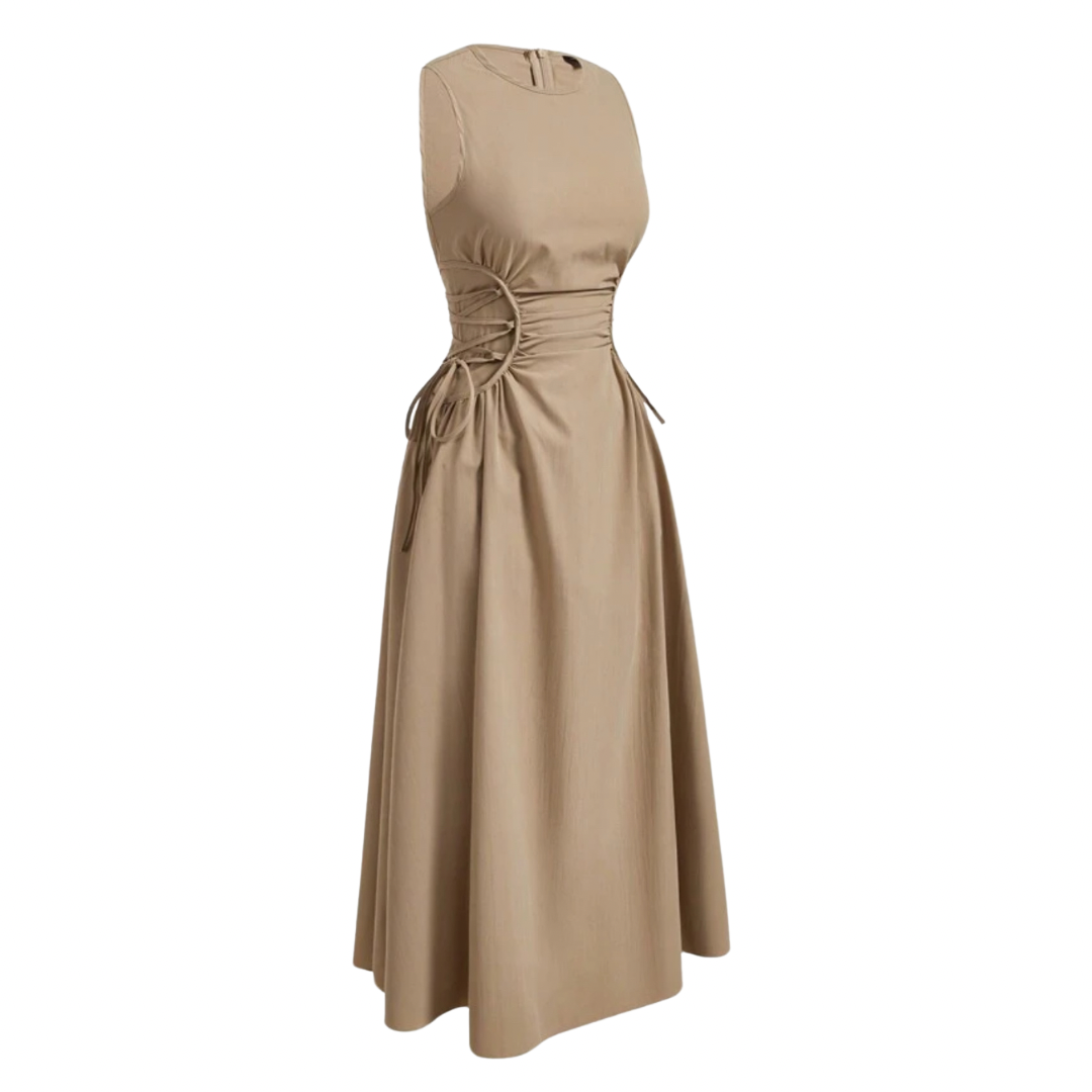 Lateral Cross Maxi Dress
