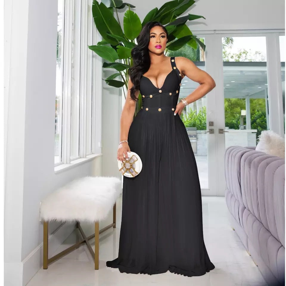 Black Tuxedo Jumpsuit