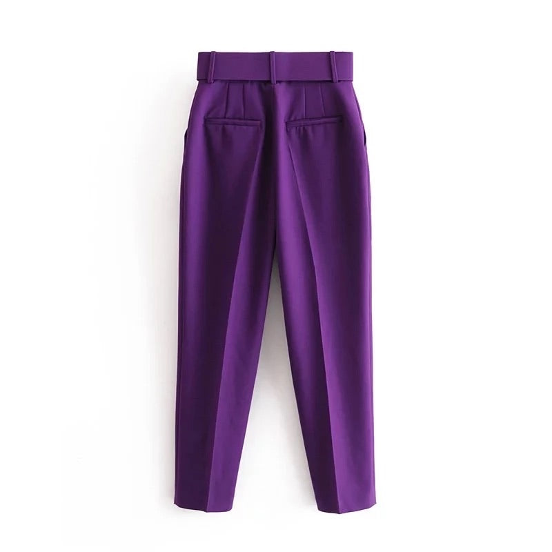 Straight Leg High Waist Pants