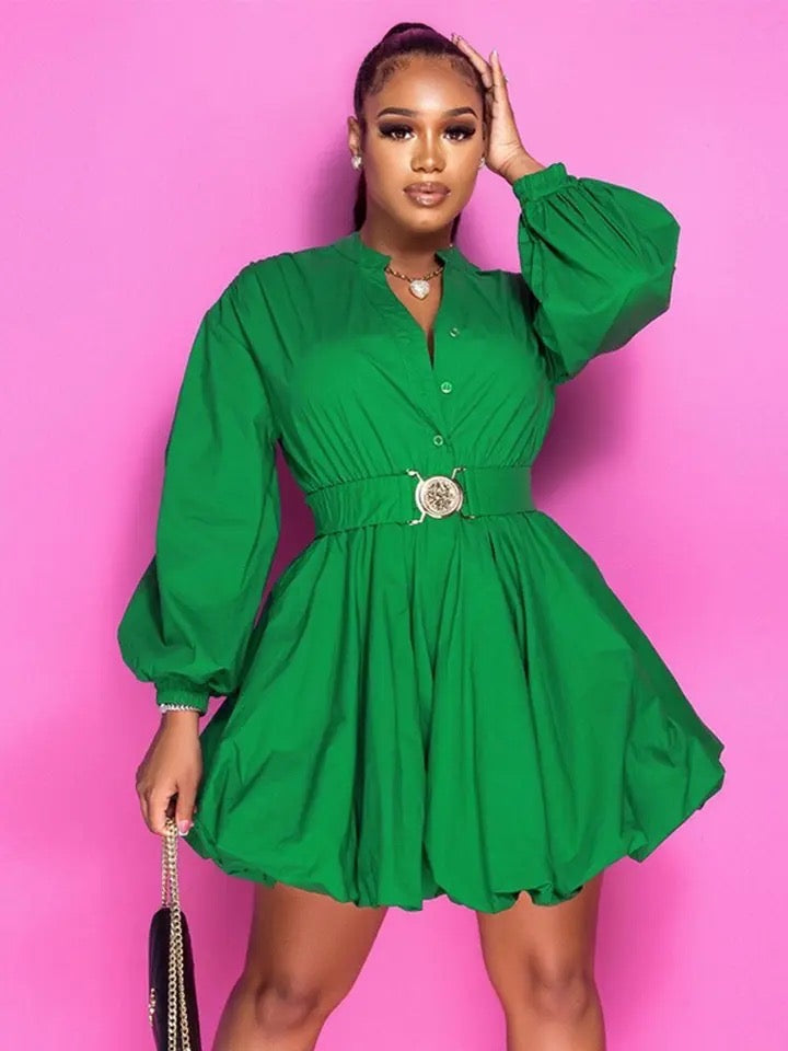 Bubble Gown Casual Mini Dress