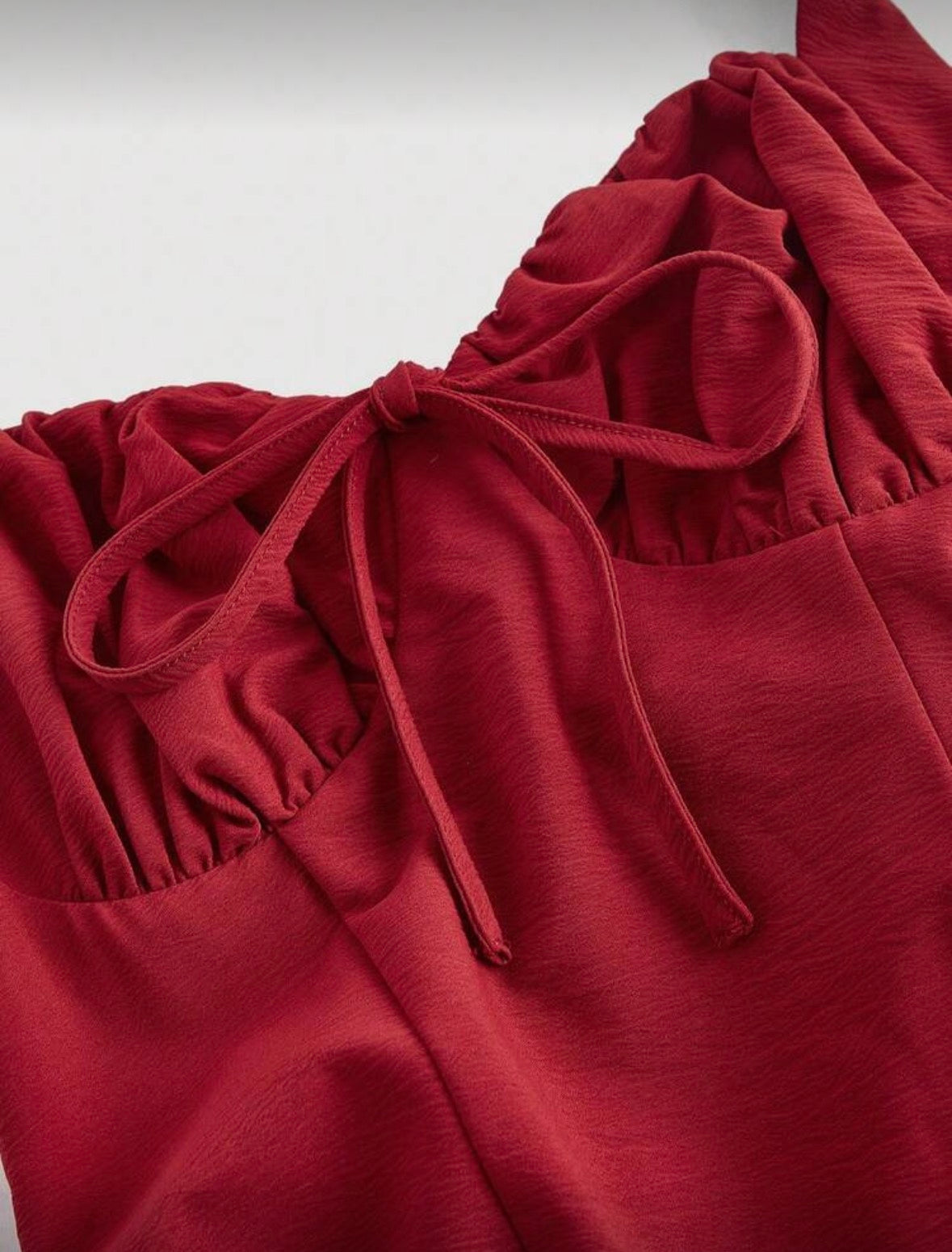 Ruby Fit-and-Flare Halter Dress