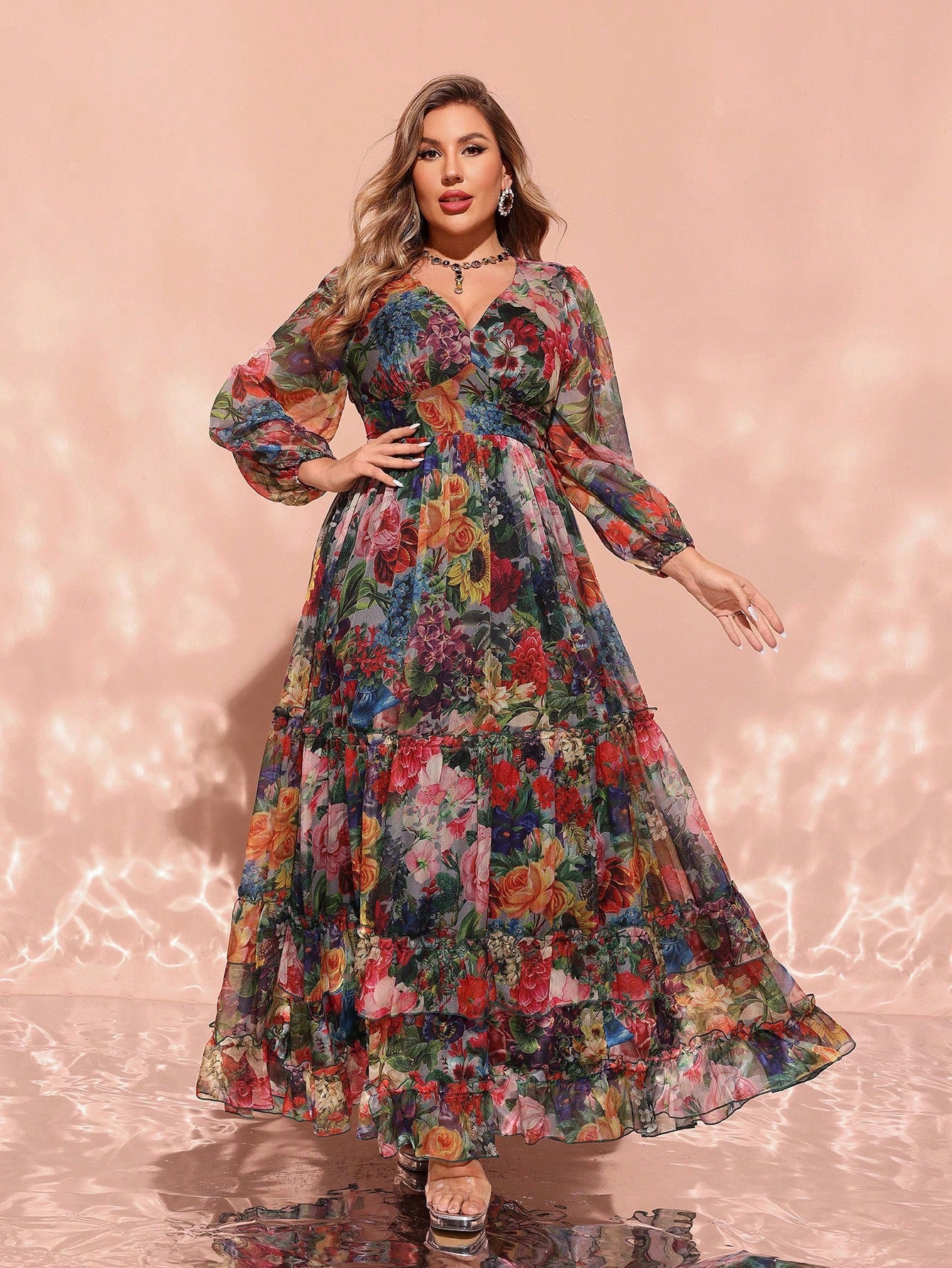 Enchanted Rose Maxi Dress