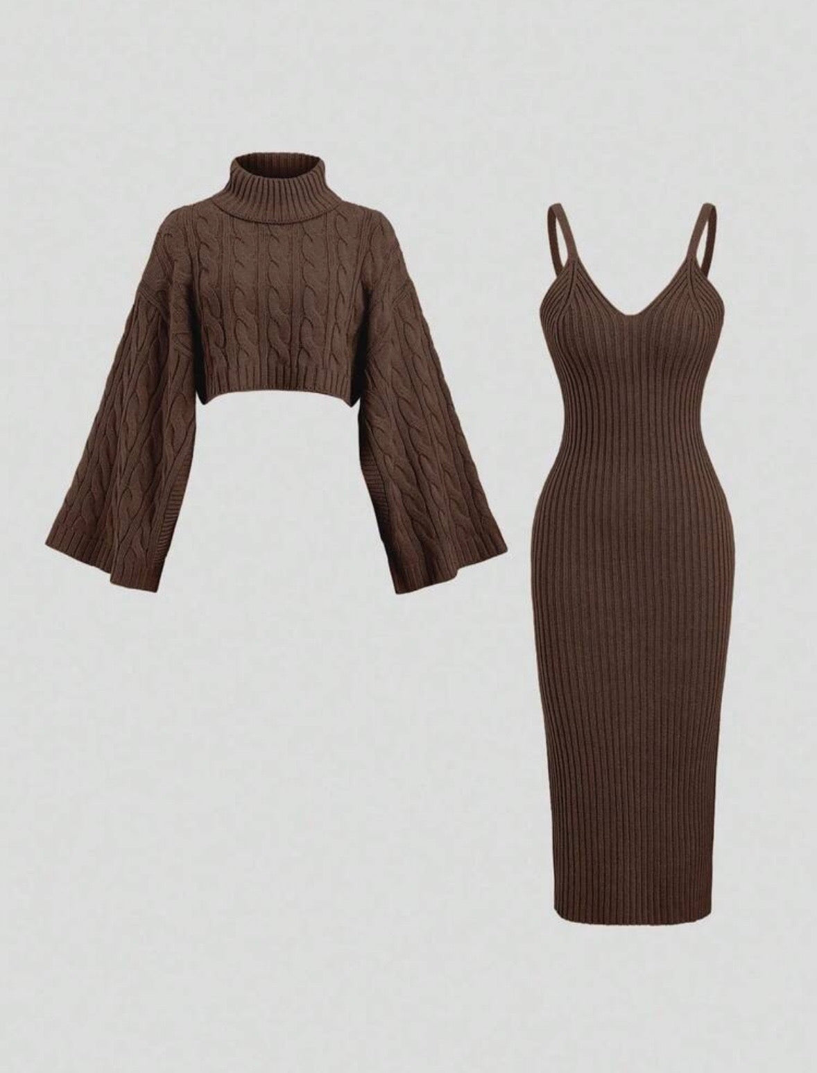Mocha Luxe Knitwear Set
