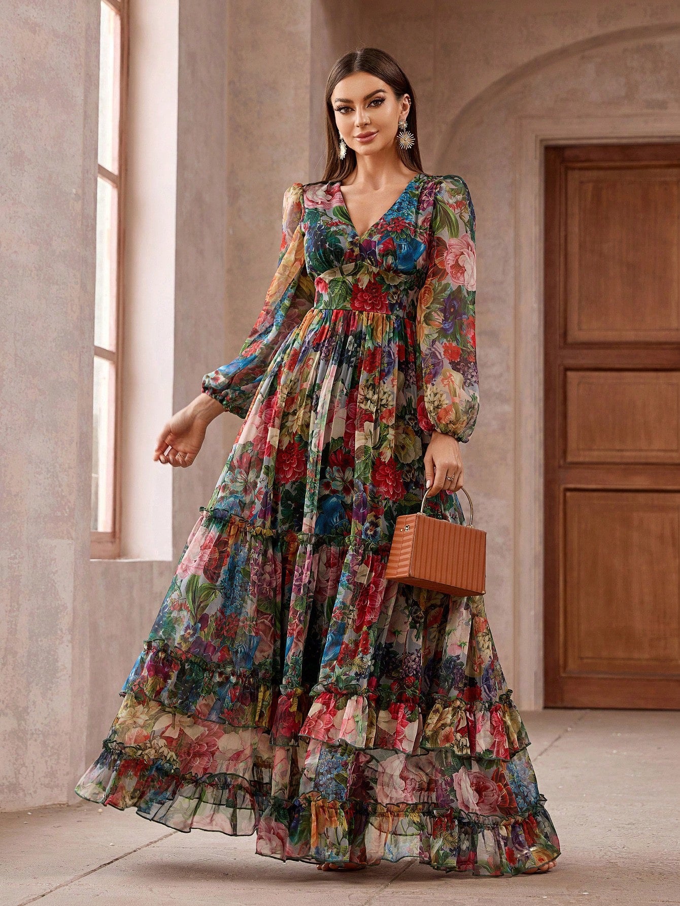 Enchanted Rose Maxi Dress