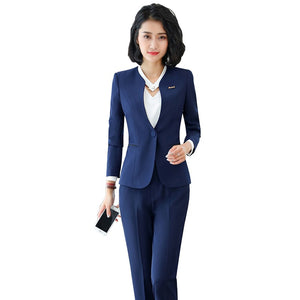 V-Neck Slim Fit Office Suit