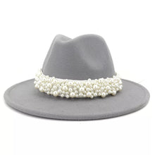 Cargar imagen en el visor de la galería, Pearls Fedora Hat