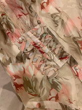 Charger l&#39;image dans la galerie, Floral Print Ball Gown Waist Vintage Dress