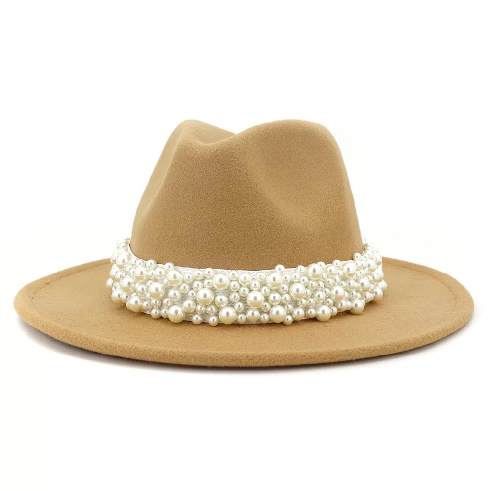 Pearls Fedora Hat