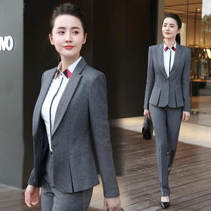 Uniform Design Notched Collar Slim Fit Suit
