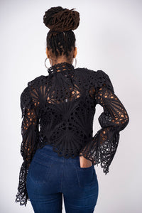 Butterfly Lace-Me Blouse