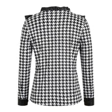 Load image into Gallery viewer, Houndstooth PU Ruffle Shirt