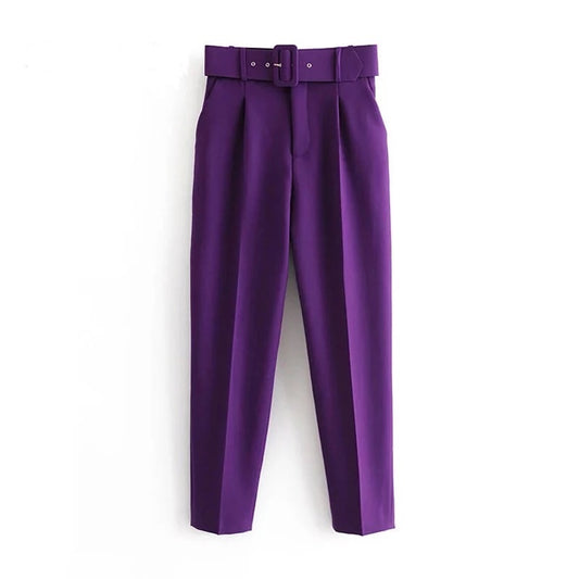 Straight Leg High Waist Pants